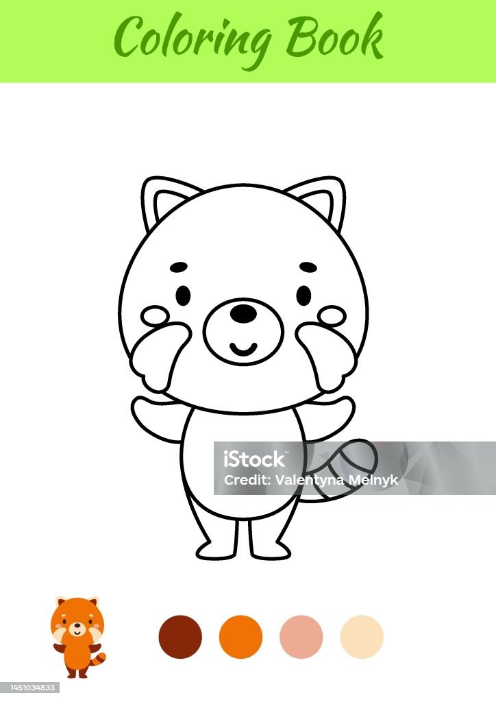 Página para colorir panda para crianças