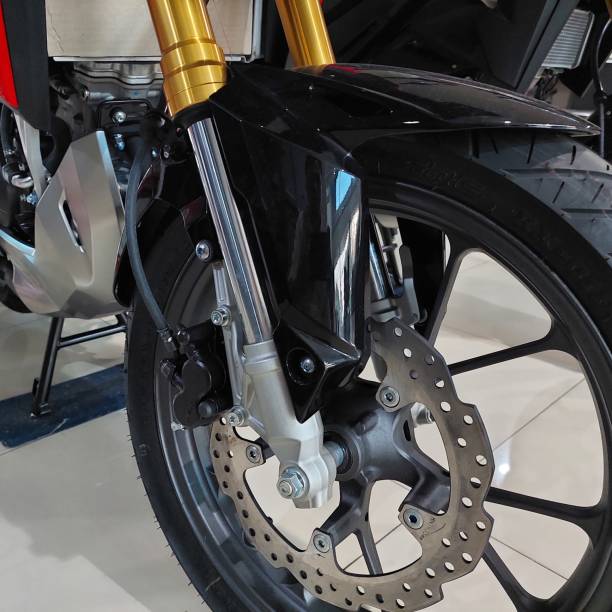 istock gold motorbike front shock and disc brake system 1451036503