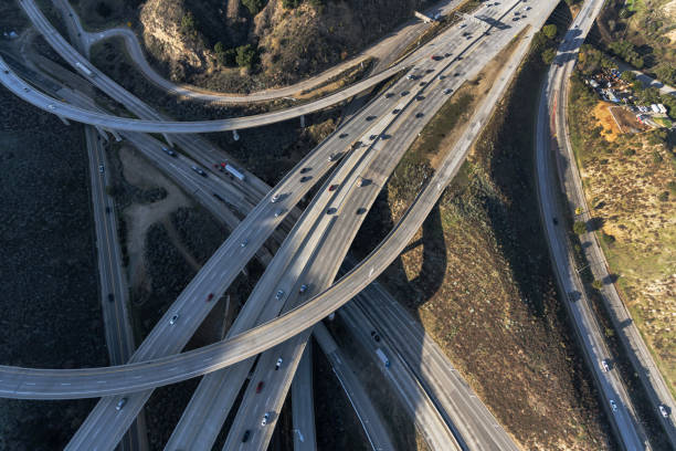 istock 5 and 14 Freeway Ramps Aerial Los Angeles 1451046385