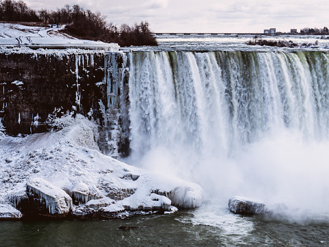 Famous Niagara Falls in Ontario in Canada