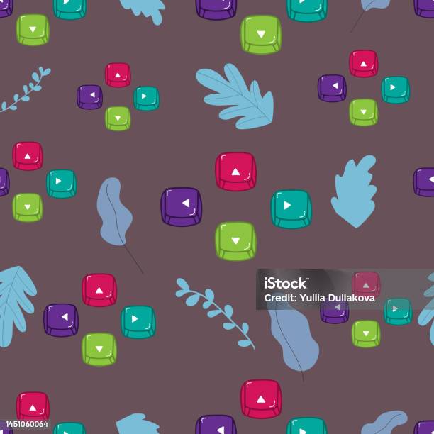 Computer Keyboard Background Seamless Abstract Vector Pattern Texture ...