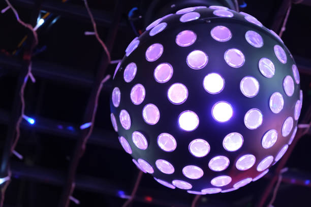 istock close up one purple disco ball light 1451064629