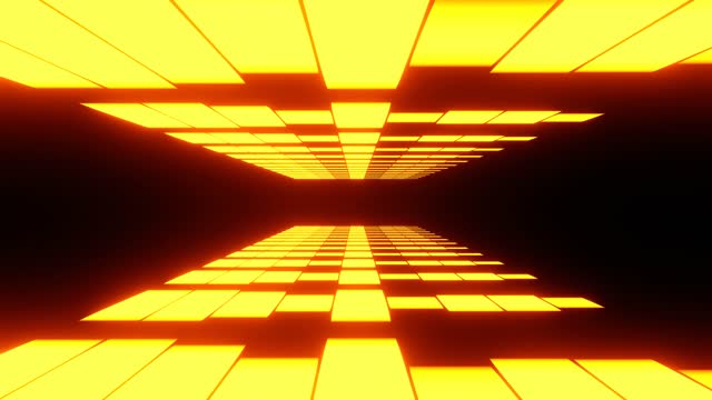 Colorful neon glow retro grid tunnel VJ loop animation background