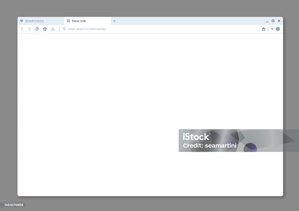 Internet Web Browser Window Interface Mockup Stock Illustration ...