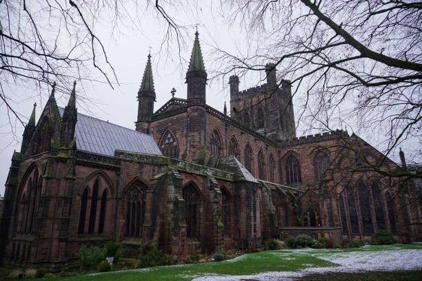 체스터 대성당 - chester england chester cathedral uk england 뉴스 사진 이미지