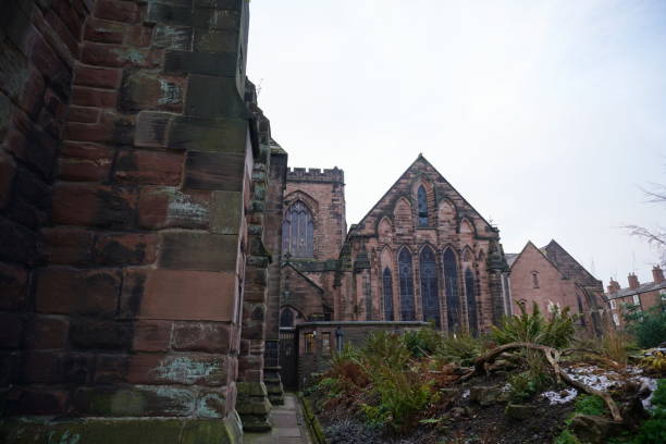 chester 캐서드럴 - chester england chester cathedral uk england 뉴스 사진 이미지
