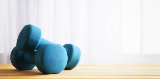 istock Healthy lifestyle concept with exercise at home 1451080716