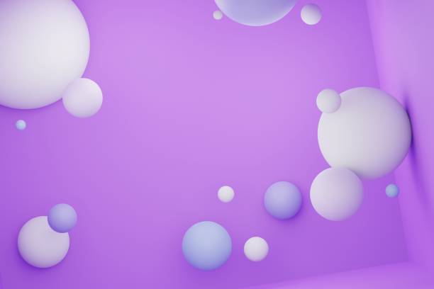 istock 3d render of pastel ball, soaps bubbles, blobs that floating on the air isolated on pastel background. Abstract scene. 1451087064