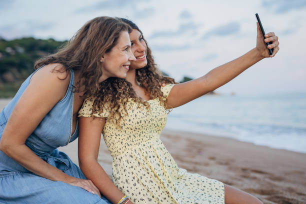 istock Mother and daughter selfie 1451088461