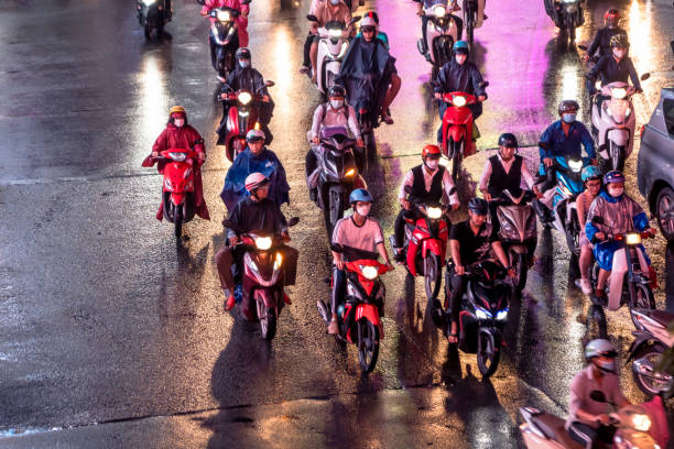 istock Traffic in Ho Chi Minh City at a busy intersection 1451089421