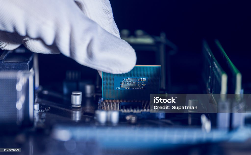 Cpu Repair Images Computer Central Processing Unit Repairman Computer Installation Cpu On Socket ...