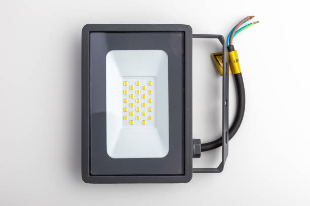 istock LED Street Lamp Landscape Lighting on a white background 1451097875