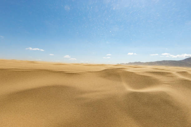 Desert sand dunes in Dagestan, Russia