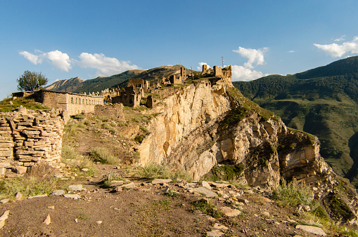 abandoned medieval town Goor in Dagestan