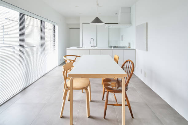 istock Interior based on white and natural wood 1451100419
