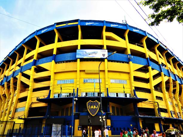 Stadium of Boca Juniors (La Bombonera). stock photo