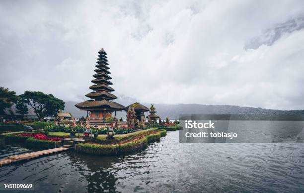 Ulun Danu Beratan Water Temple Bali Stock Photo - Download Image Now - Bali, Landscape - Scenery, Ancient