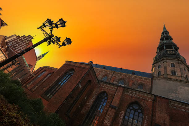 St. John`s and St.Peter`s churches in the capital Riga, Latvia