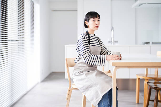 istock A young woman resting in an apron 1451116032