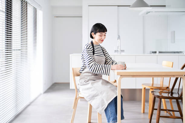 istock A young woman resting in an apron 1451116127