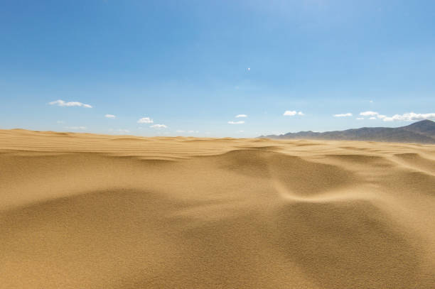 Desert sand dunes in Dagestan, Russia