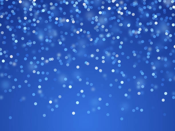 ilustrações de stock, clip art, desenhos animados e ícones de blue confetti celebration background abstract - felicitar