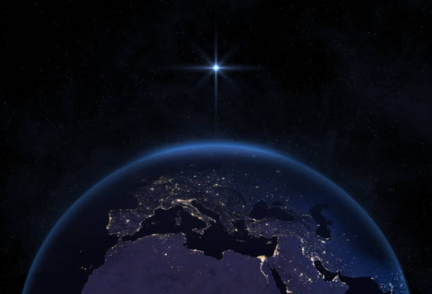 istock Christmas Star or Star of Bethlehem. 1451123542