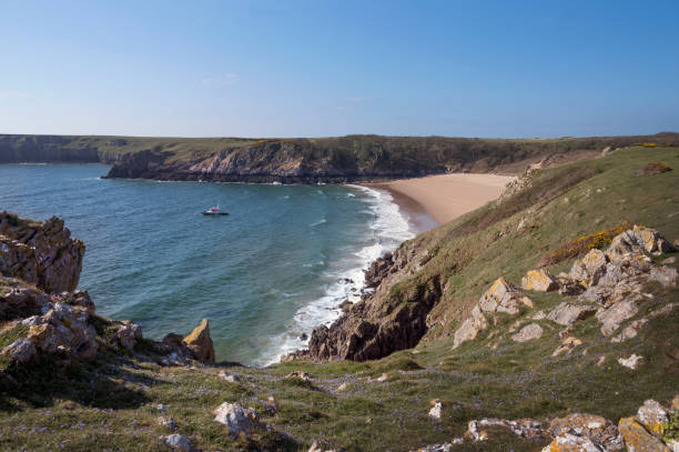 istock Barfundle Pembrokshire view from clifftop 1451124391