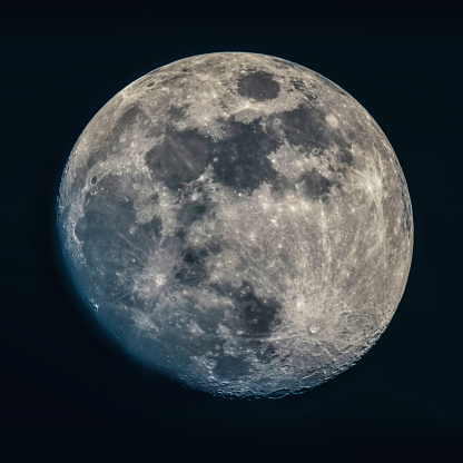 Detailed shot of the moon
