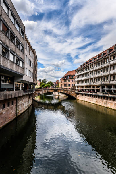 istock Fleisch Bridge Seen From Afar On Pegnitz River In Nuremberg, Germany 1451126168