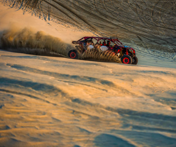 istock Custom made desert car bashing sand dunes in Doha, Qatar 1451142946