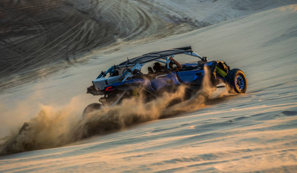 istock Custom made desert car bashing sand dunes in Doha, Qatar 1451142950
