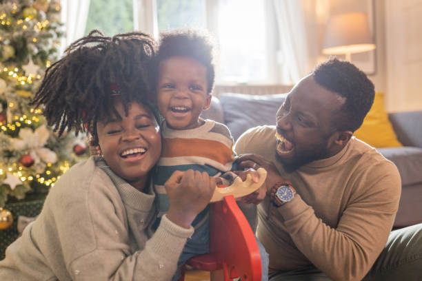 istock Christmas at home with family 1451147006