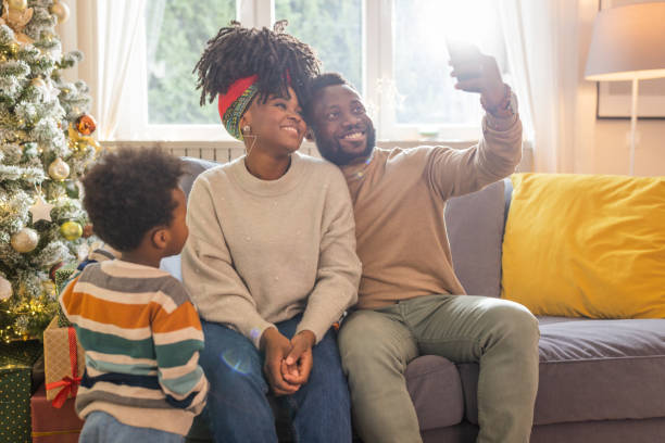 istock Christmas at home with family 1451147010