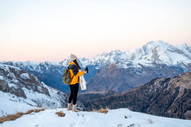 istock Woman Hiking In The Mountains 1451148692