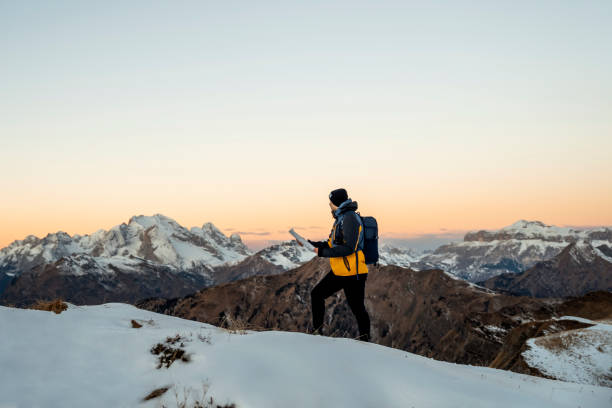 istock Map helps the mountaineer to orient himself 1451148807