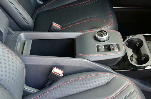 Internal car box, luxury accessories in a passenger car