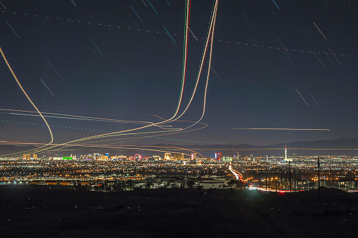 Las Vegas night long exposure