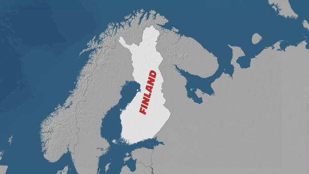 Finland On World Map Stock Photo Download Image Now 4K Resolution Finland On World Map 