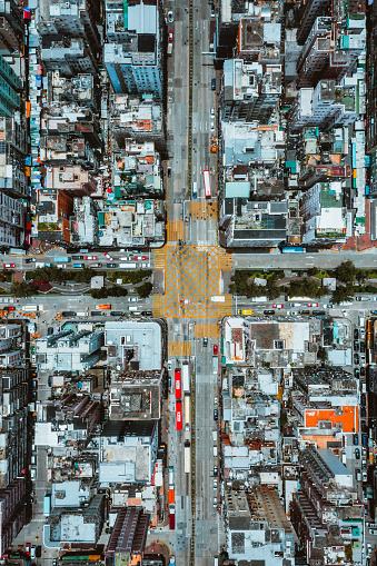 Aerial perspective, Hong Kong, China