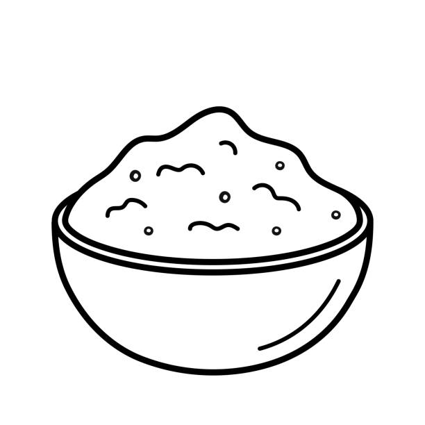 ilustrações, clipart, desenhos animados e ícones de guacamole. abacate mexicano e molho de especiarias. estilo de esboço doodle. ilustração vetorial isolada no fundo branco. - guacamole bowl mexican culture drawing