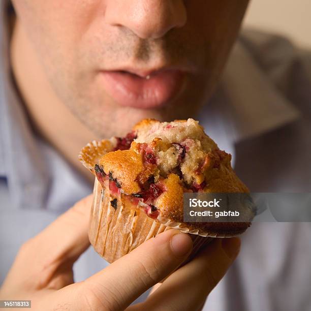 Another Muffin Stock Photo - Download Image Now - Adult, Biting, Blue