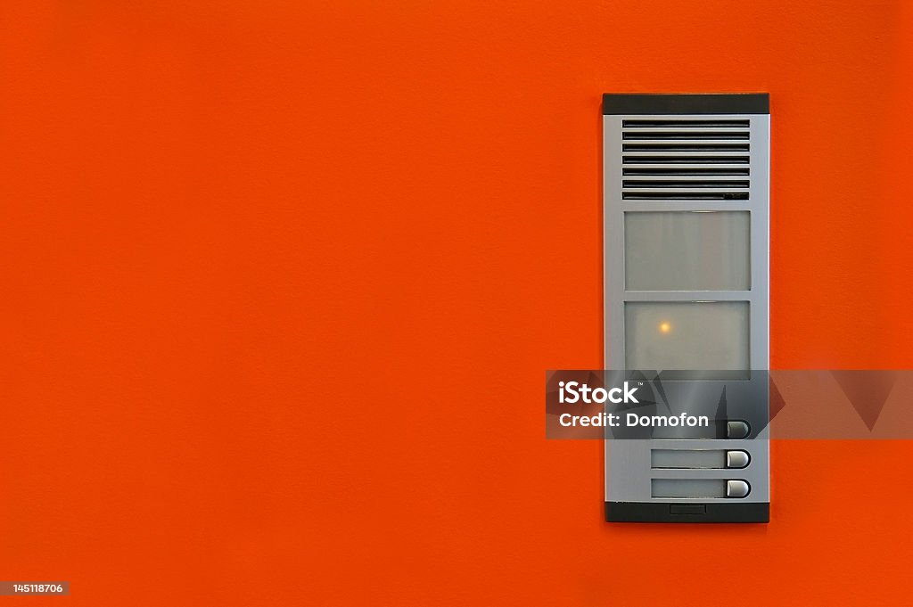 Intercomunicador de oficina - Foto de stock de Naranja - Color libre de derechos