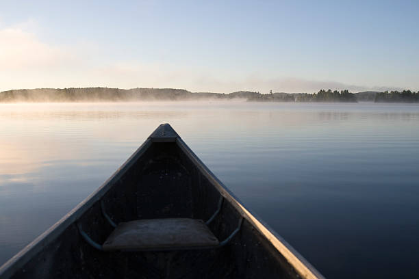 istock Canoe in the morning 145119121
