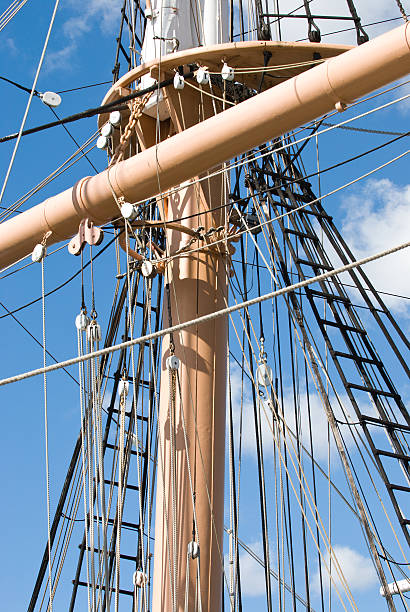 Ships Rigging stock photo