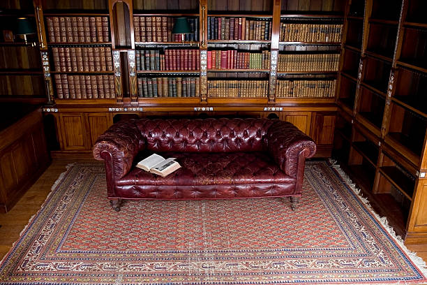 Retro sitting room stock photo