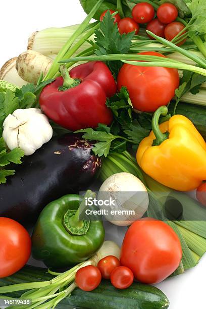 Fresh Vegetables Stock Photo - Download Image Now - Crucifers, Diner, Eggplant