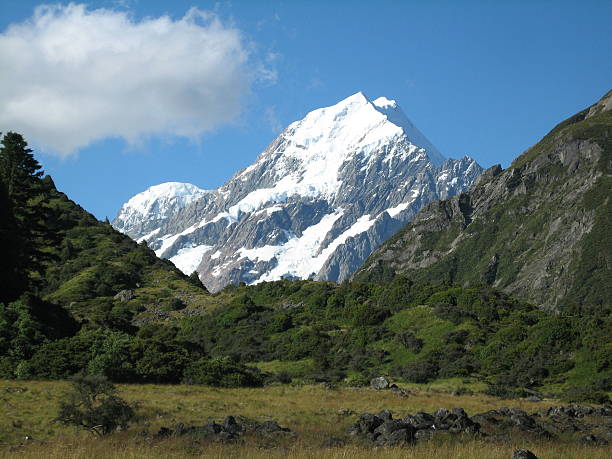 Mt. Cook, Neuseeland gegen blauen Himmel – Foto