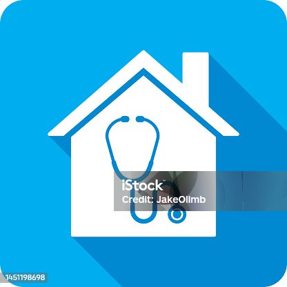 istock House Stethoscope Icon Silhouette 2 1451198698