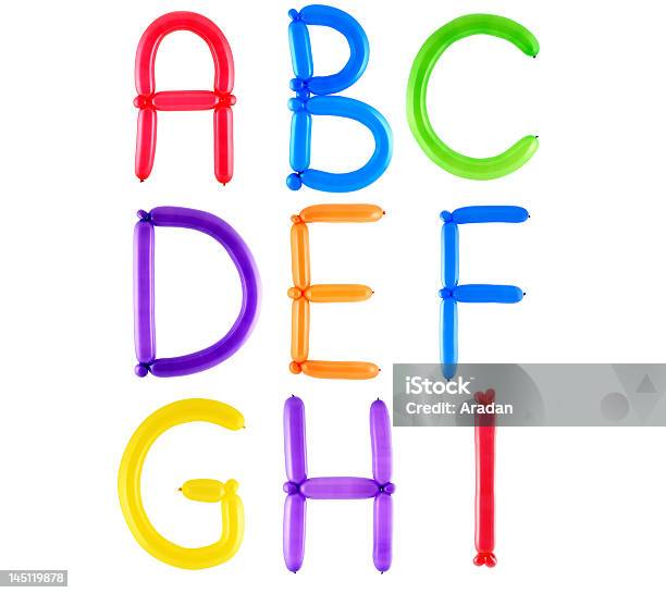 Full Balloon Alphabet Stock Photo - Download Image Now - Balloon, Twisted, Alphabet